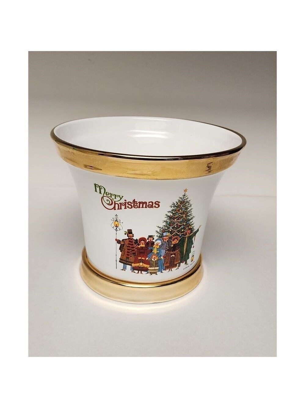 CHARLES WYSOCKI 2004 TELEFLORA MERRY CHRISTMAS PLANTER Vase